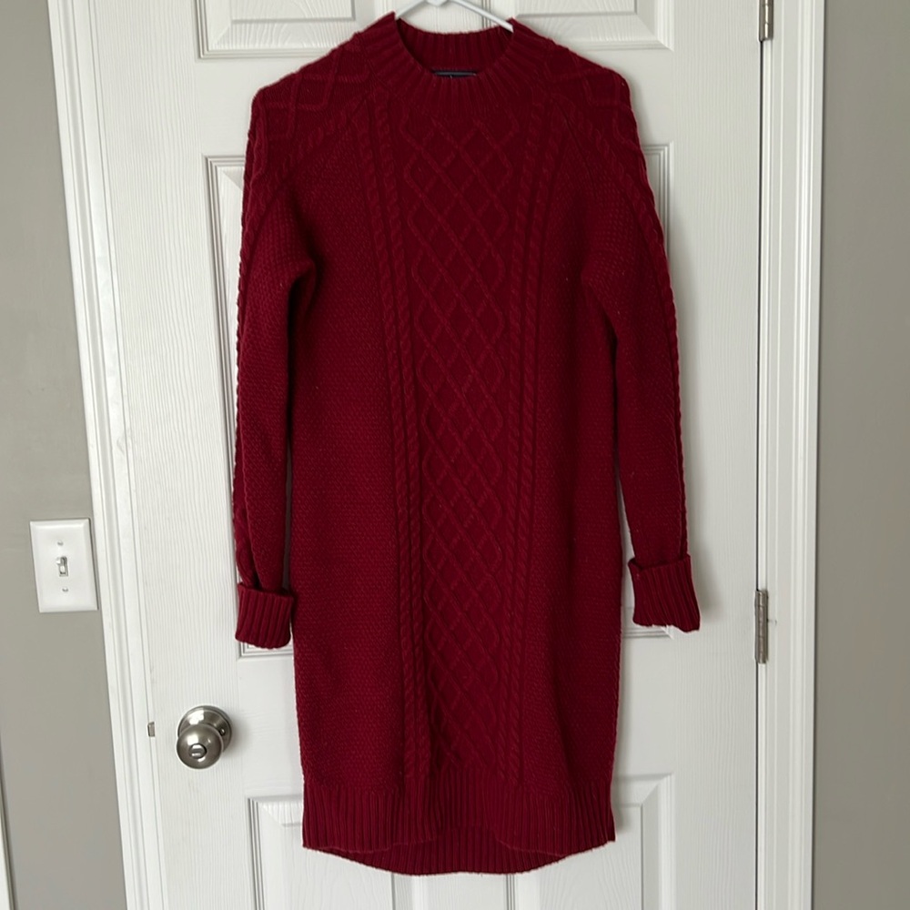Kiel James Patrick cable knit wool blend dress Size M